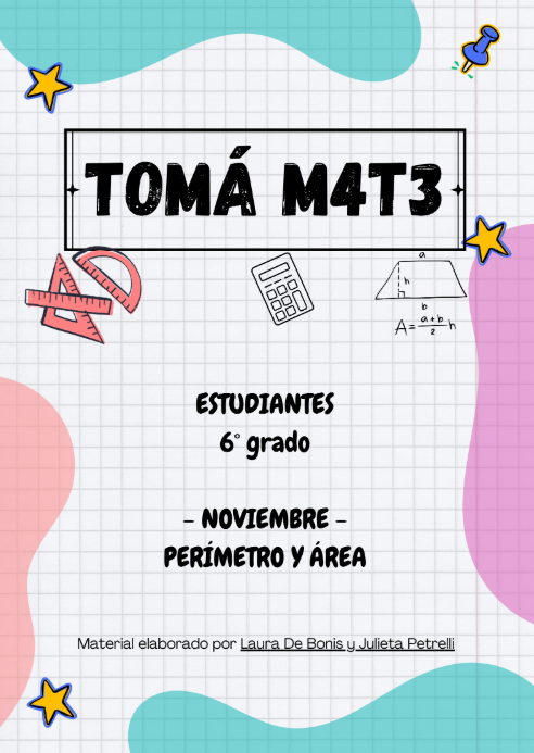 Producto - TOMÁ M4T3 NOVIEMBRE - PERÍMETRO Y ÁREA 6TO