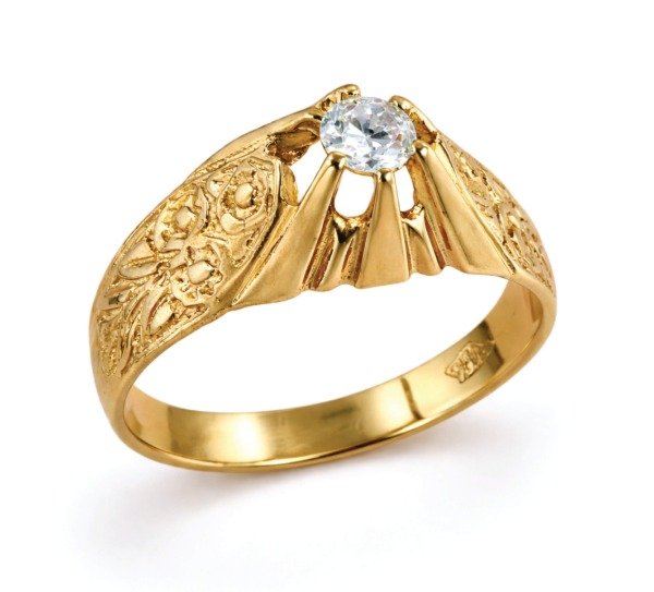 Producto - Anillo Sello Hombre Oro 18 kts. (Cod: AU-014)