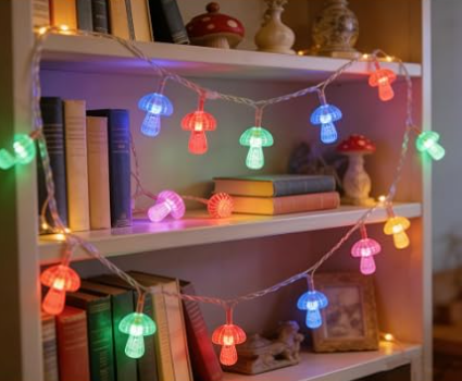 Producto - Cortina luces 28L hongo enchufe