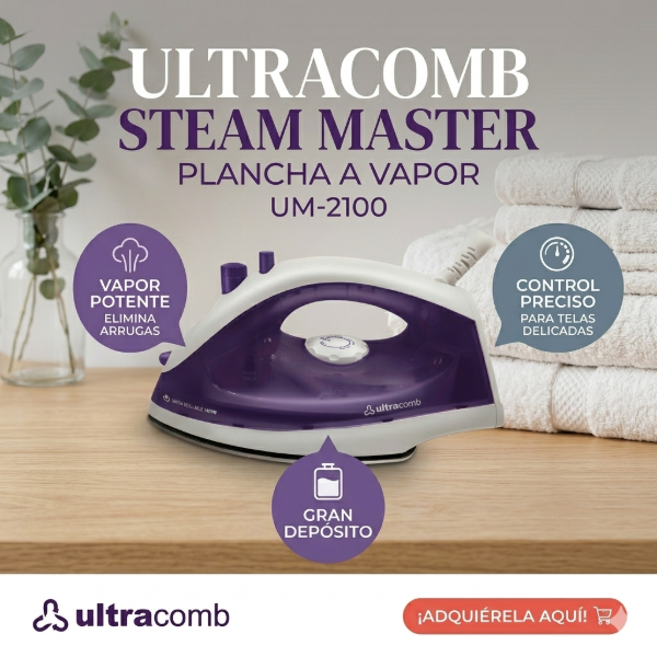 Producto - PLANCHA A VAPOR ULTRACOMB 1400W PL-4170