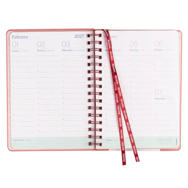 Producto - AGENDA MOOVING TRAVEL Semanal 2027 - 2