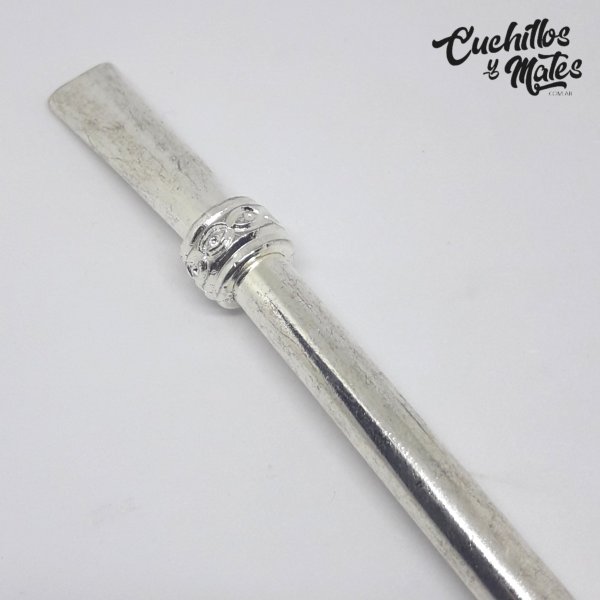 Bombilla de Alpaca con Dije 2 - Cuchillos y Mates
