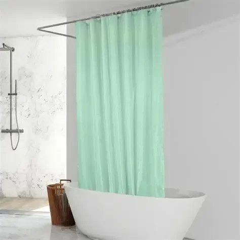 Producto - Cortina De Baño Estampada + Protector Y Ganchos - 0