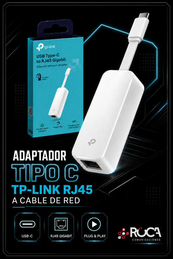 Producto - Adaptador Tipo C TP Link RJ45 a Cable de Red