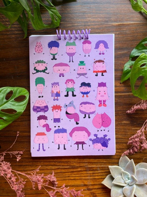 Producto - Libreta LISA Monstruitos LILA