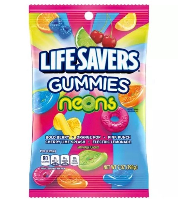 Producto - LIFESAVERS GUMMIES NEONS 198GR