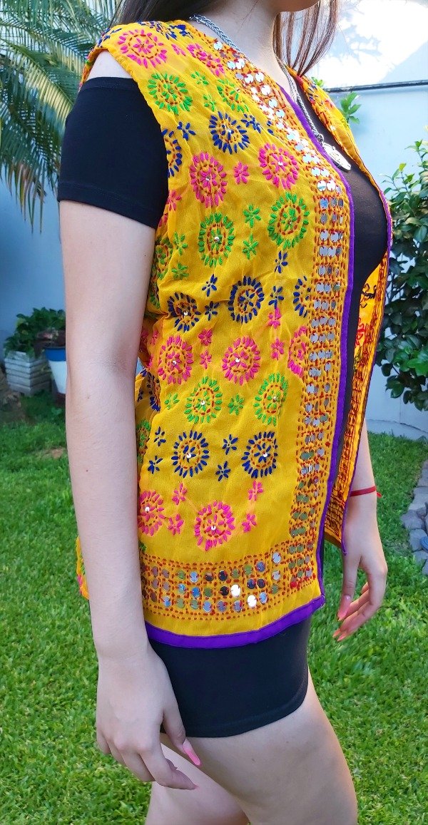 Producto - CHALECO DUPATTA AMARILLO