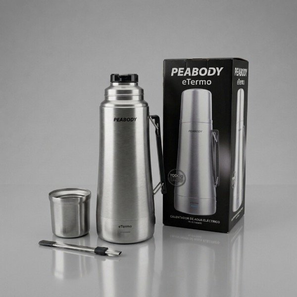 Producto - PEABODY ETERMO 1L ACERO INOXIDABLE TERMO PAVA ELÉCTRICA PE ET1000S