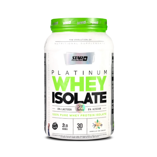 Producto - PLATINUM WHEY ISOLATE 2 LB. - STAR NUTRITION