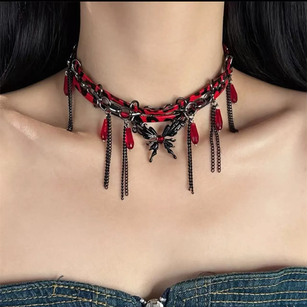 Producto - Collar mariposa red