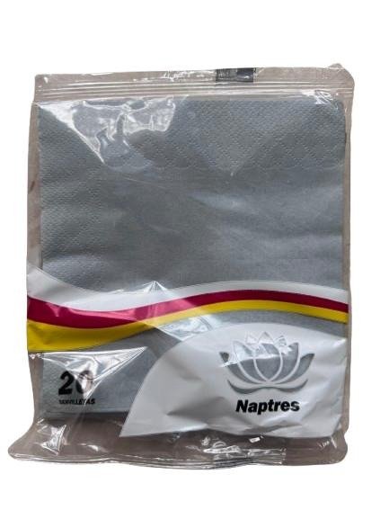 Producto - Servilleta Lisa Gris 32x32x20 un