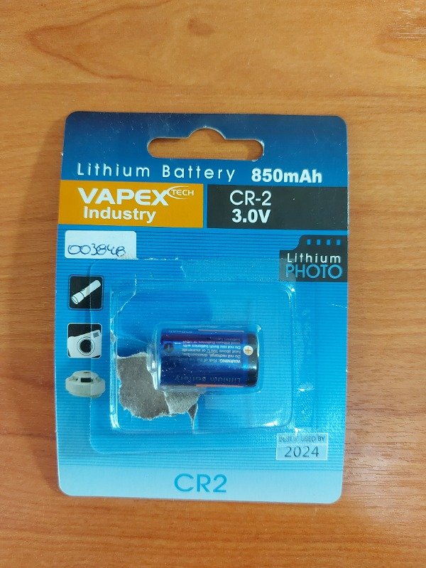Producto - Batería de litio CR2 3v Vapex Industry