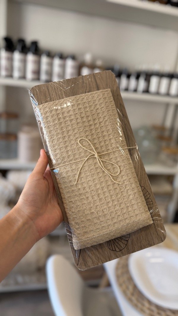 Producto - Tabla + Repasador Beige