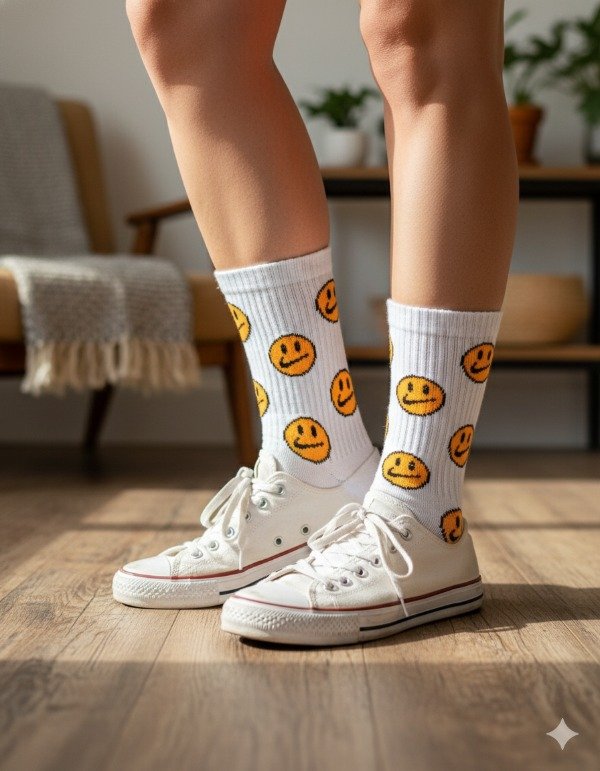 Producto - MEDIAS 3/4 SMILE NK