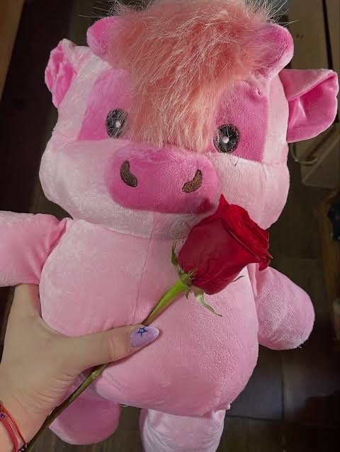 Producto - Peluche Vaquita Pink Viral 40 cm - 1