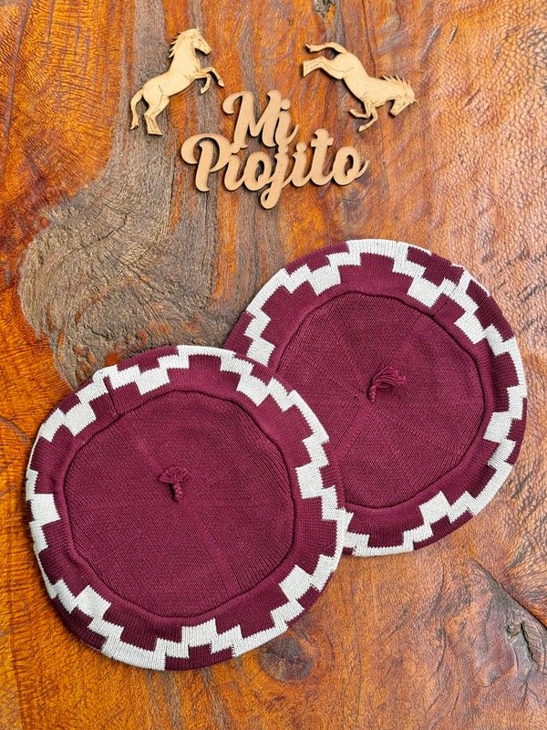 Producto - Boina Guardapampa Hilo Bordó