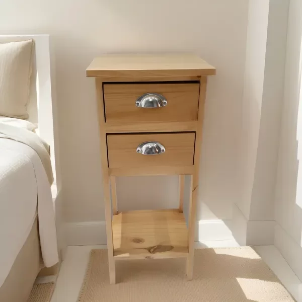 Producto - MESA DE LUZ NORDICA SOMMIER CHICA 30X28X70alt color ROBLE CLARO