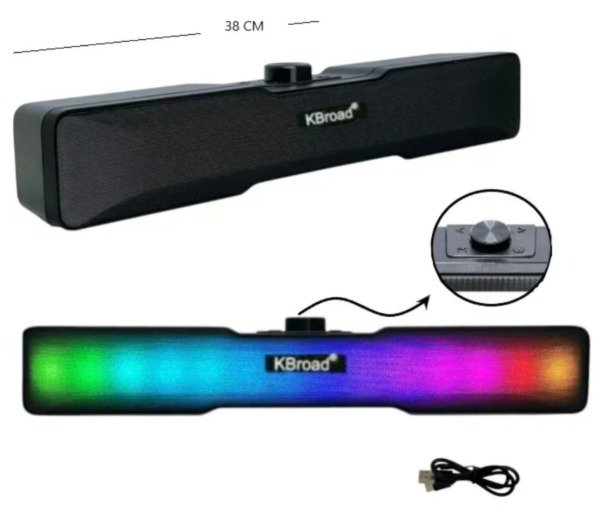 Producto - Barra de Sonido RGB con Auxiliar - 0
