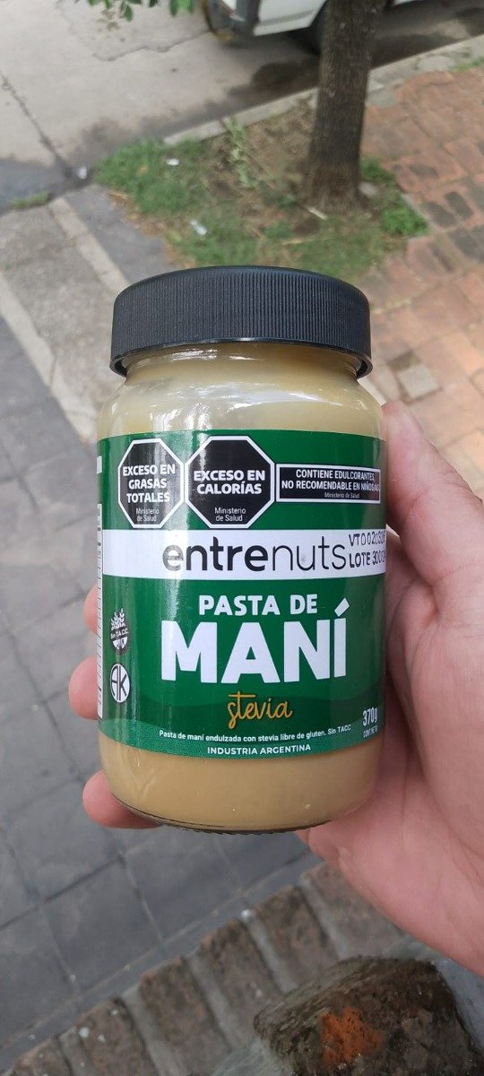 Producto - Pasta de Mani CON STEVIA- Entre nuts