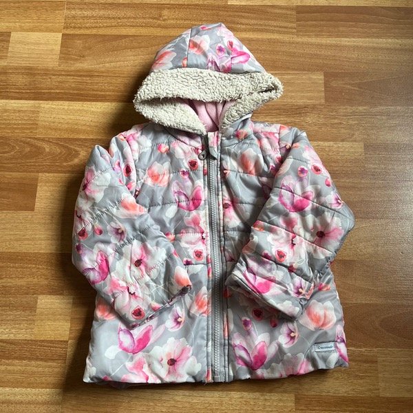 Producto - Campera Gris Flores 18M