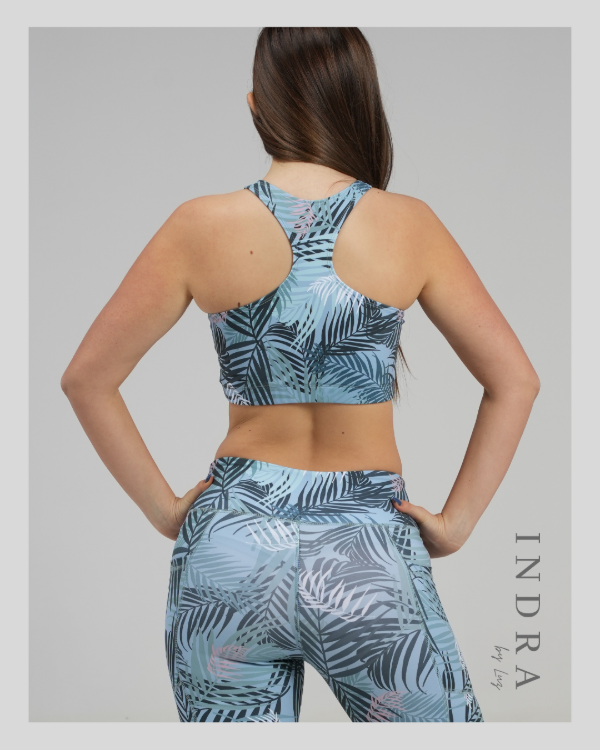 Producto - Biker Palmera Azul con Bolsillos