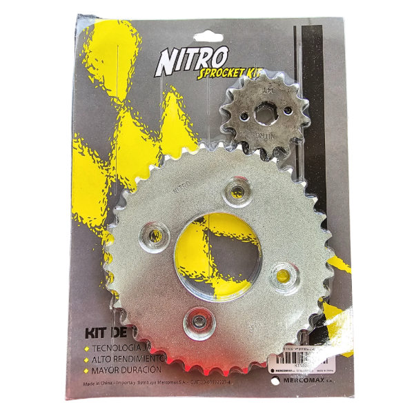Producto - MOT- KIT CORONA Y PIÑON NITRO WAVE 110