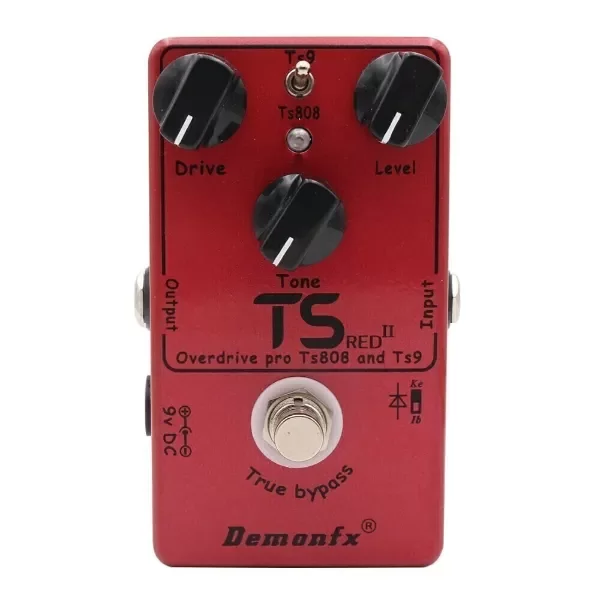 Producto - DEMON Pedal fx TS red II Overdrive basado en el tube screamer