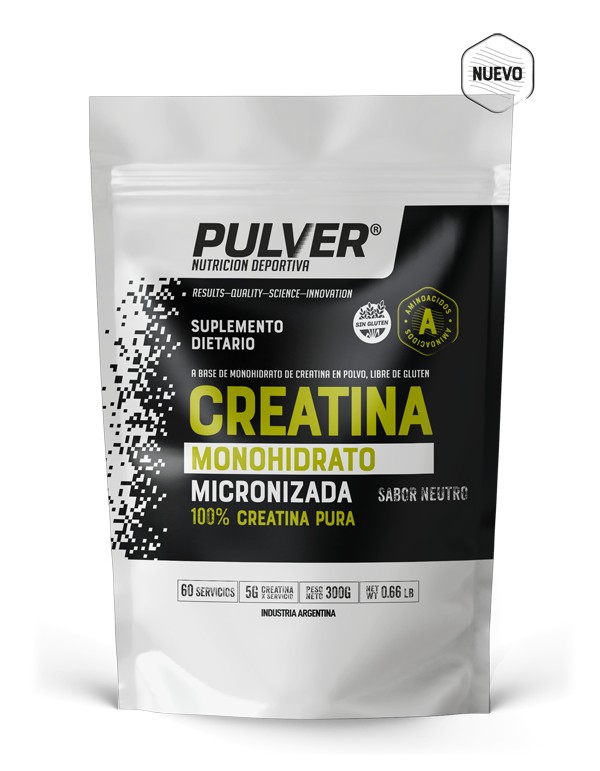 Producto - Creatina Monohidrato 300 Grs 60 Serv Doy Pack Pulver Sin Tacc