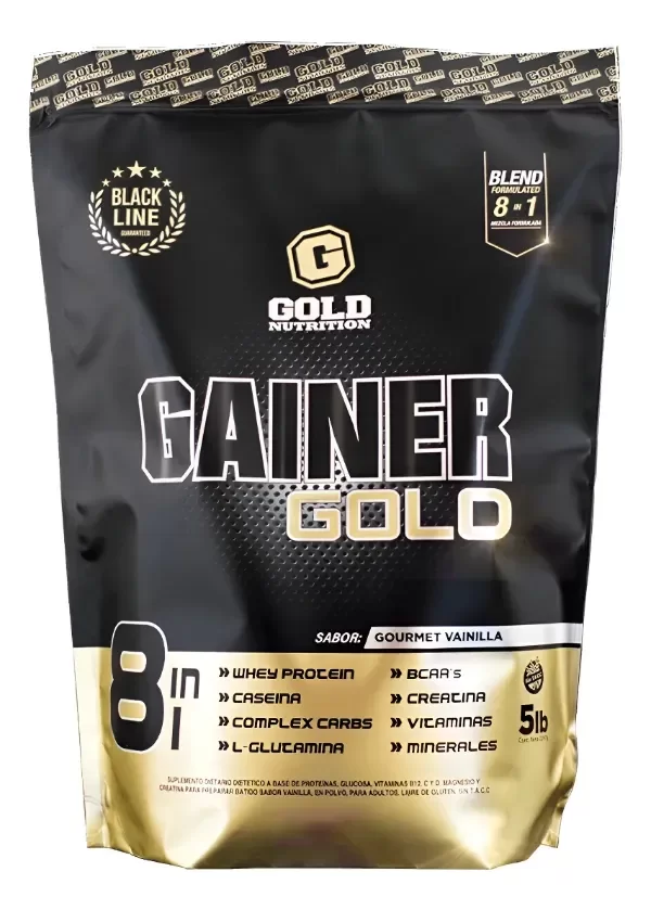 Producto - MUSCLE MASS GAINER GOLD NUTRITION DOY PACK 5LBS