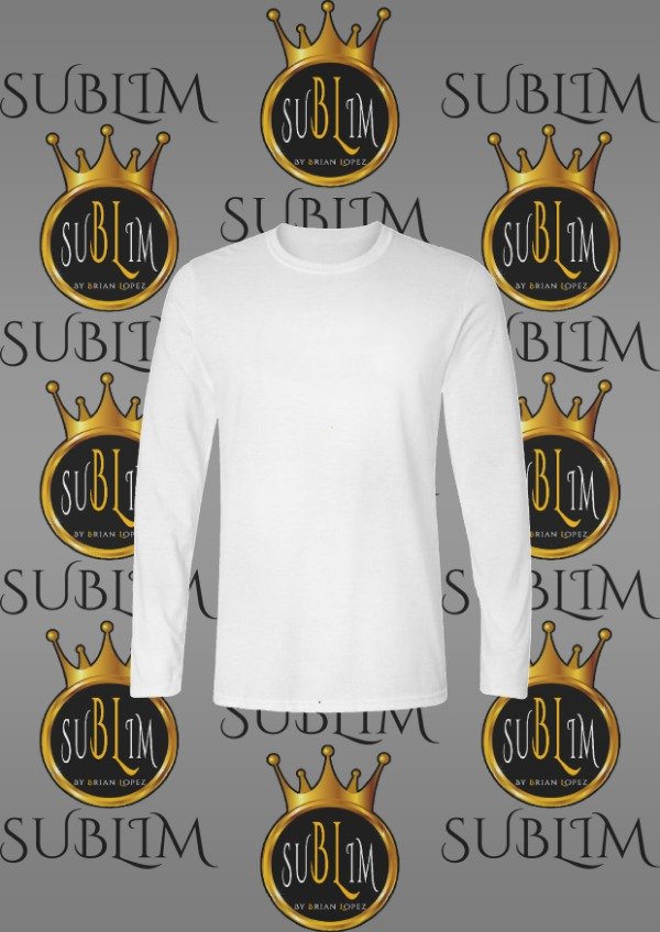 Producto - REMERAS MANGA LARGA DE MODAL PREMIUM SUBLIMABLES DE NIÑOS