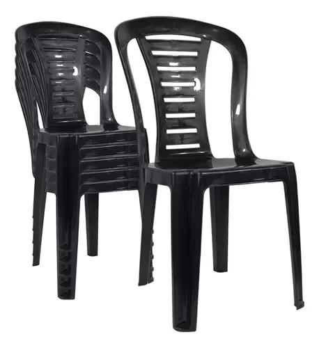 Producto - SILLA PLÁSTICA NEGRA S/B