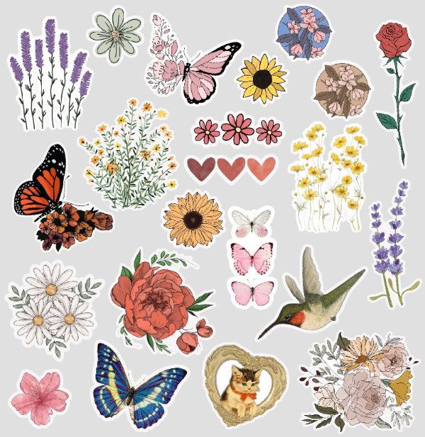 Producto - Plancha de stickers decorativos 032