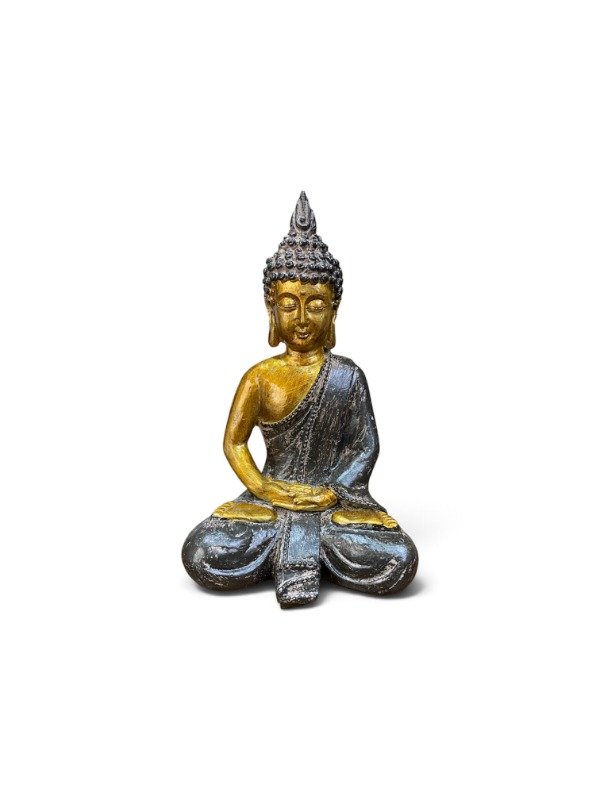 Producto - Buda Resina 14 cm - Línea Dorada