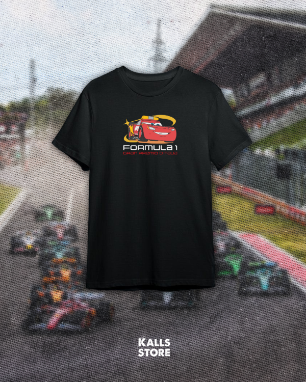 Producto - Remera negra Rayo Mcqueen #gp-italia