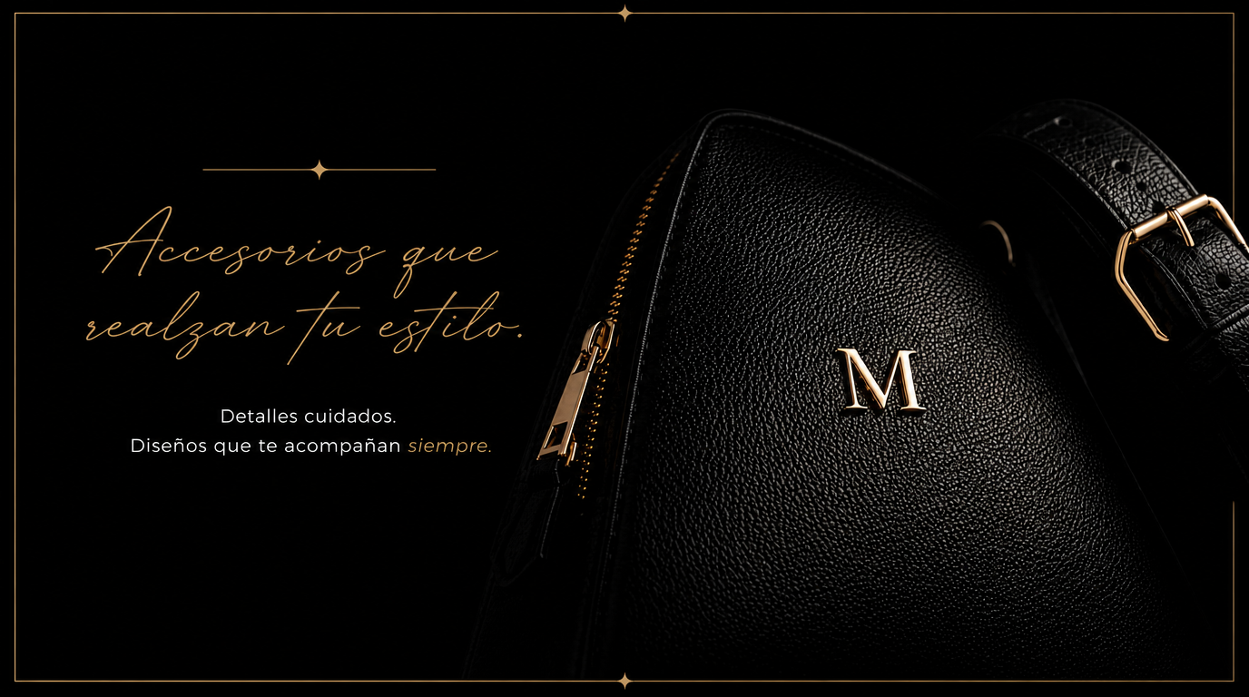 Accesorios que realzan tu estilo. Detalles cuidados, diseños que te acompañan siempre — cartera, cinturón, billetera y botas MAVRÈ.