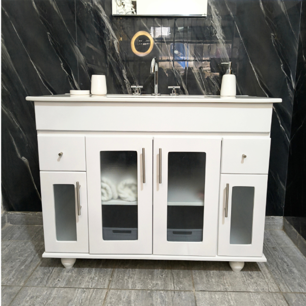 Producto - Vanitory de 1 metro (4 puertas vidriadas)
