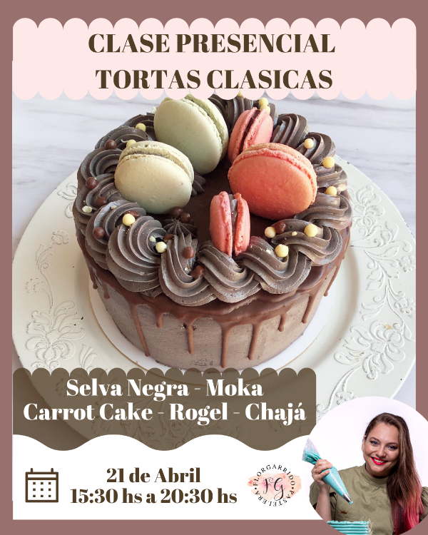 Producto - Clase Presencial - Tortas clásicas 21 Abril