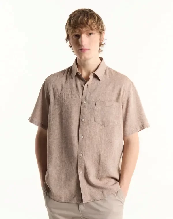 Producto - Camisa Hibiscus tostado