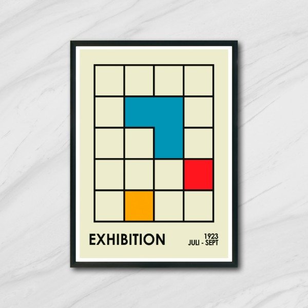 Producto - Cuadro decorativo arte Bauhaus Exhibition 1923 3