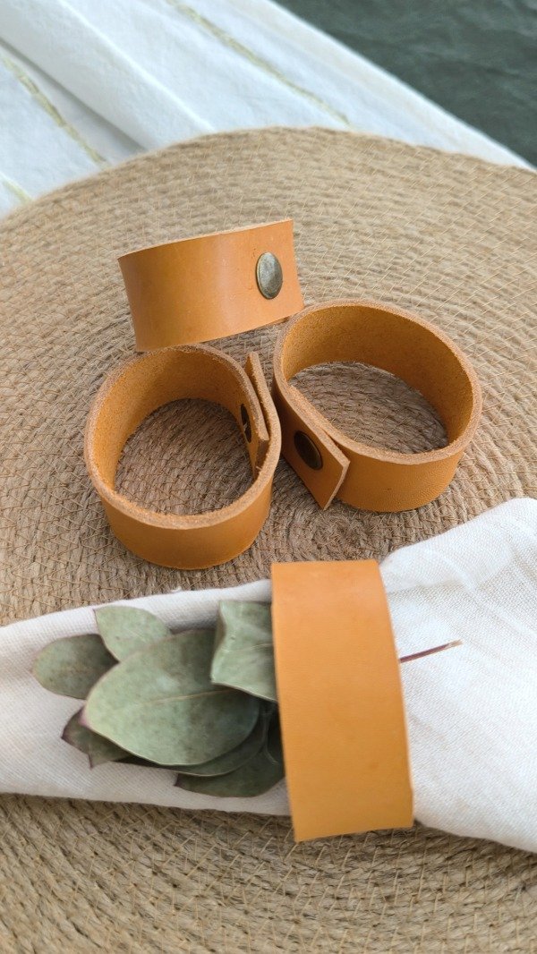 Producto - Set x 4 servilleteros cuero genuino