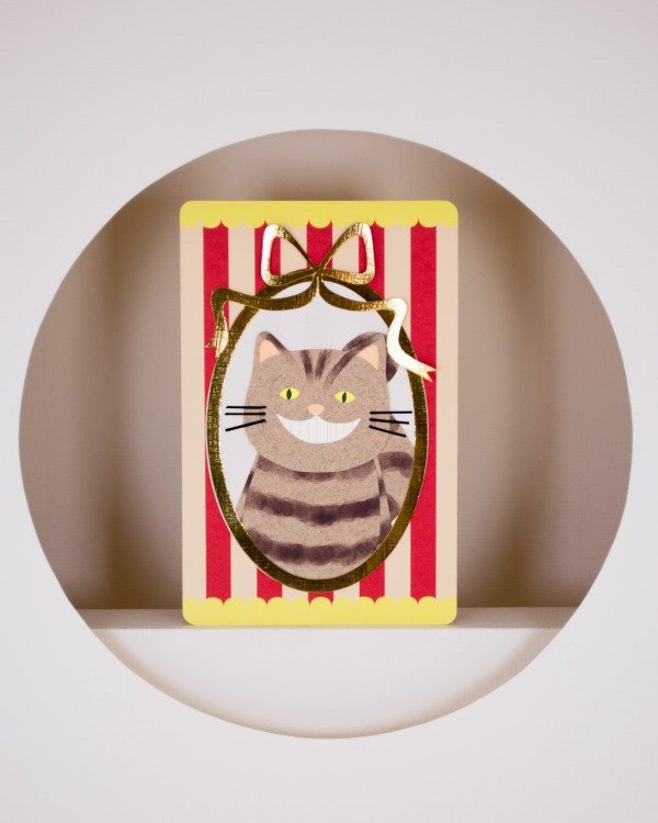 Producto - Postal Alice - Gato de Cheshire - 0