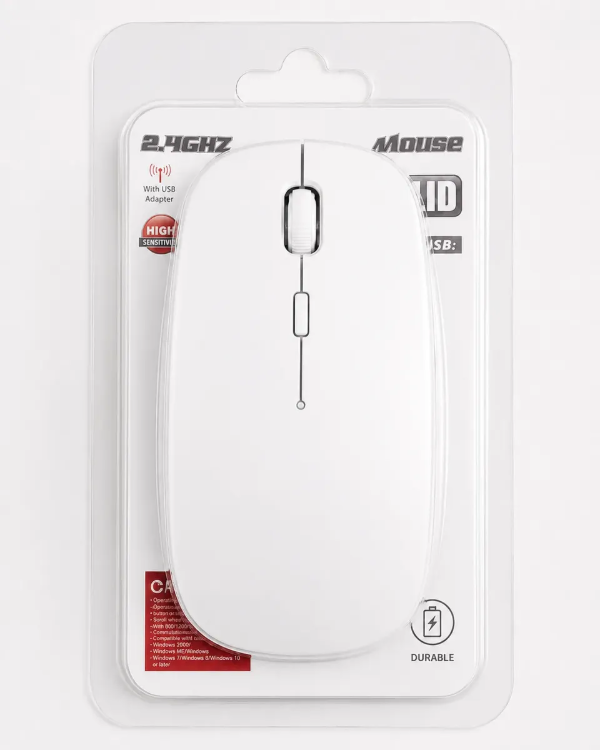 Producto - Mouse Inalámbrico Wireless 2.4 Ghz Para Pc, 10 Metros
