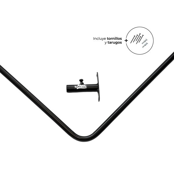 Producto - Probador de ropa en L esquinero 105 x 105 cm negro