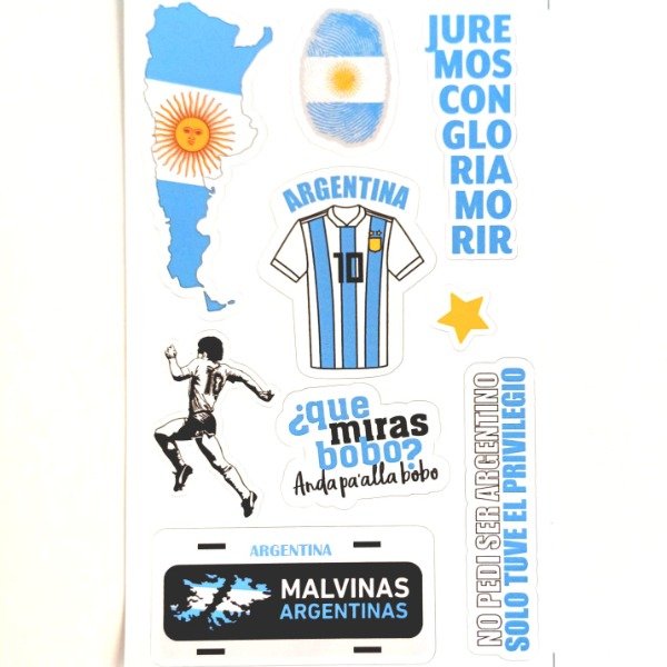 Producto - Plancha de Stickers Argentina 1