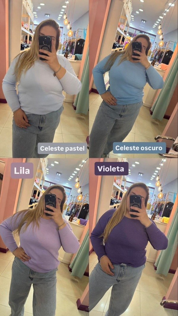 Producto - Sweater básico hilo (colores fríos)