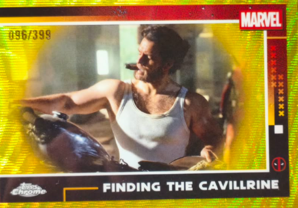 Producto - 2025 Topps Chrome Deadpool Yellow Wave Refractors Finding The Cavillrine 096/399 - 0