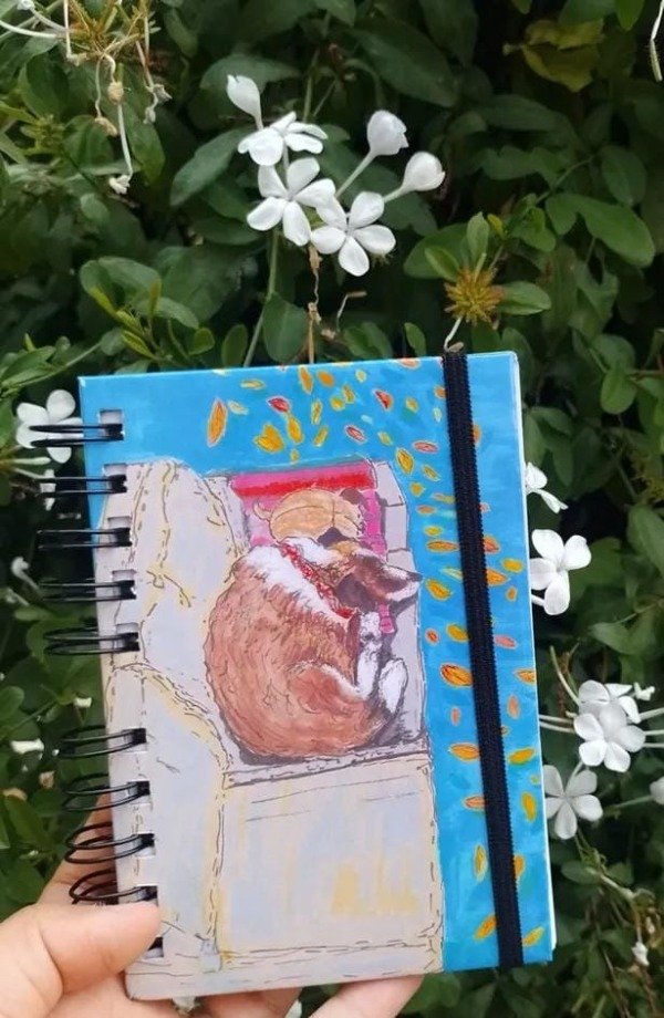 Producto - Cuaderno A5 Rayado "Ursa en su sillón"