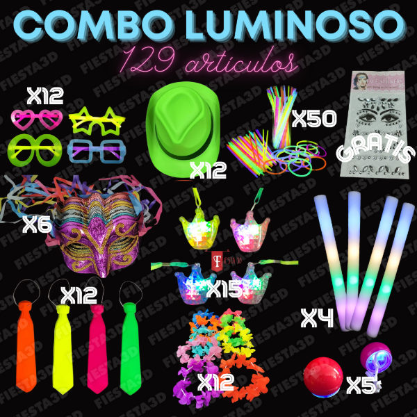 Producto - Combo 129 Artículos Luminoso