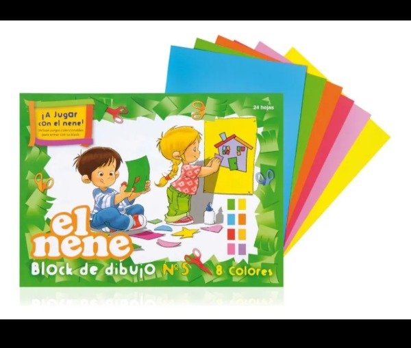 Producto - Block del dibujo el nene de colores