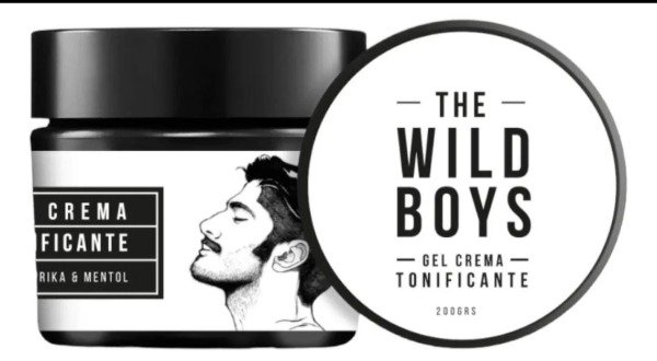 Producto - Gel crema tonificante The Wild Boys con Paprika y Mentol 200grs
